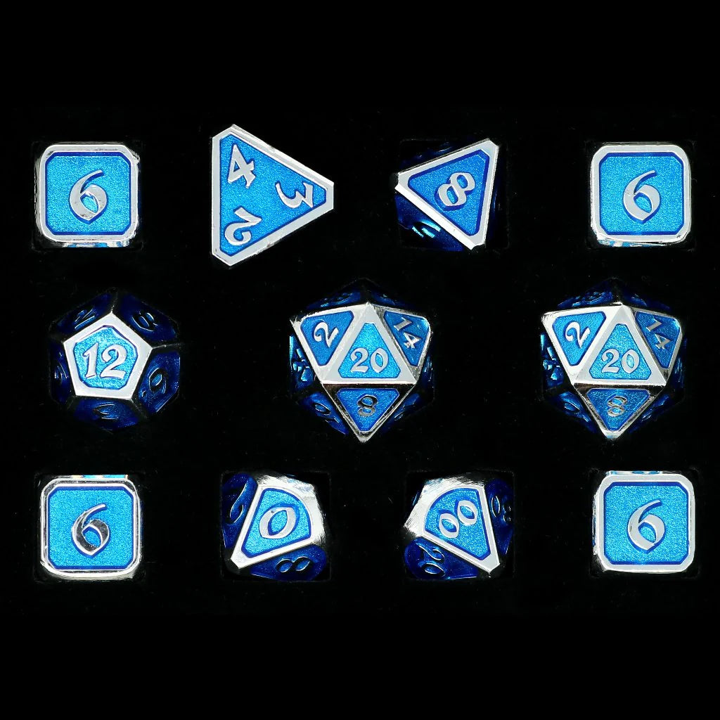 11pc RPG Set - Mythica Platinum Aquamarine