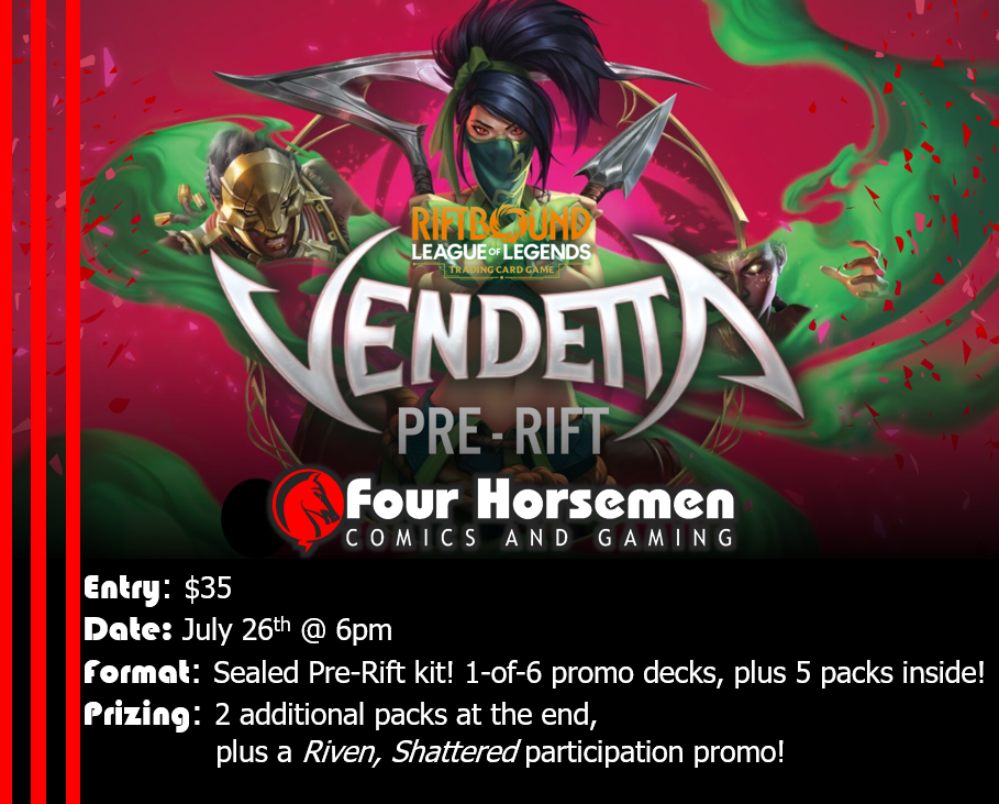 Riftbound: Vendetta Pre-Rift Event - Friday, July 24, 2026