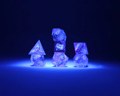 RPG Dice Set (7): CLoak & Dagger - Purple