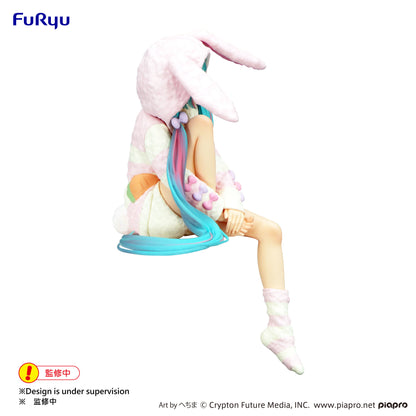 Hatsune Miku Rabbit Ear Hood Pajama Noodle Stopper Figure