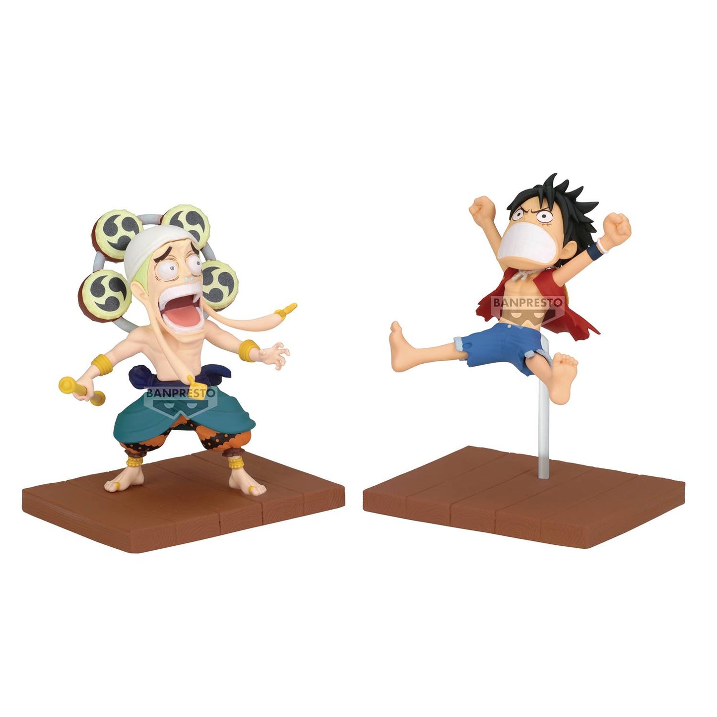 One Piece Log Stories Monkey D. Luffy and Enel Figure