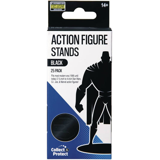 Action Figure Stand (Black) 25 pc