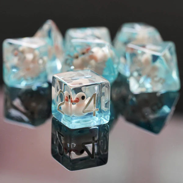 Foam Brain Games: Pink Duck RPG Dice Set