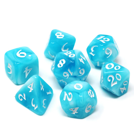 7 Piece RPG Set - Glacial Gale