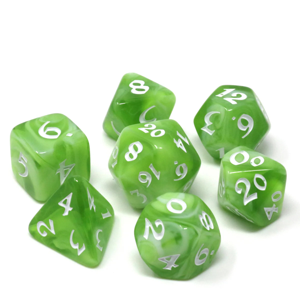 7 Piece RPG Set - Verdant vista