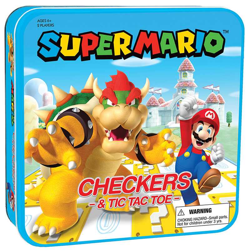 Super Mario Checkers & Tic Tac Toe Mario vs. Bowser