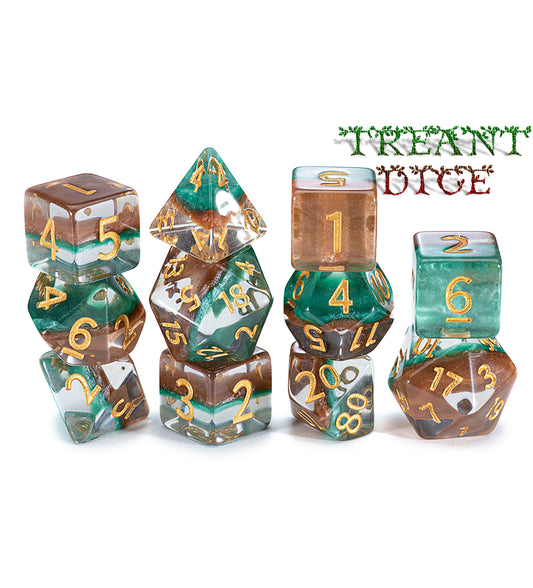 “Treant Dice” Eclipse Dice (7 Polyhedral Dice Set)