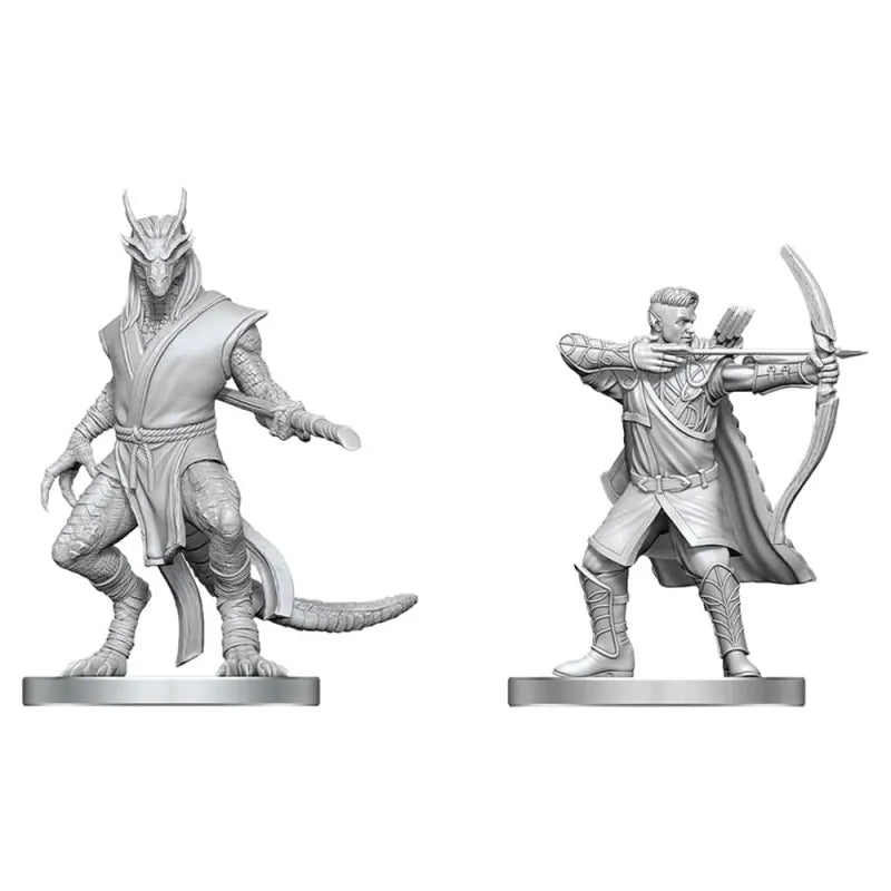 D&D Nolzur's Marvelous Unpainted Minis: Elf Ranger & Dragonborn Monk