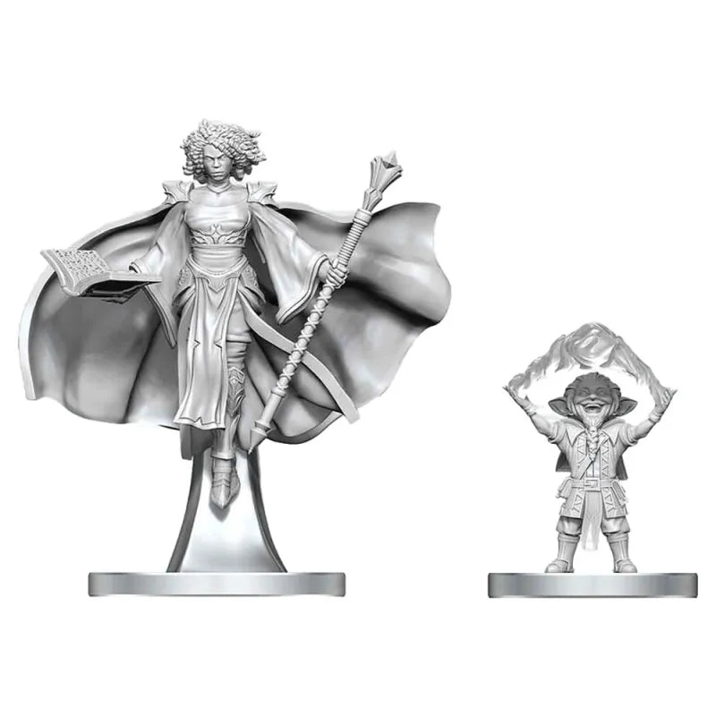 D&D Nolzur's Marvelous Unpainted Minis: Gnome Warlock & Aasimar Wizard