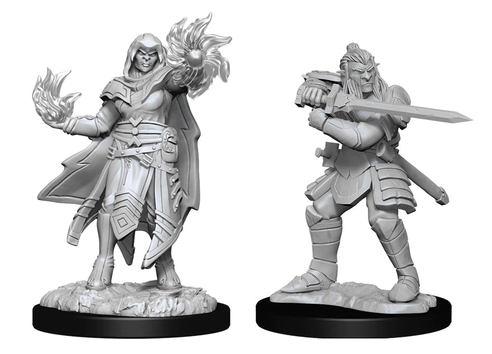 D&D Nolzur's Marvelous Miniatures: Hobgoblin Fighter (Male) & Hobgoblin Wizard (Female)