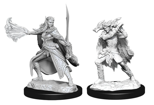 D&D Nolzur's Marvelous Miniatures: Winter Eladrin  & Spring Eladrin