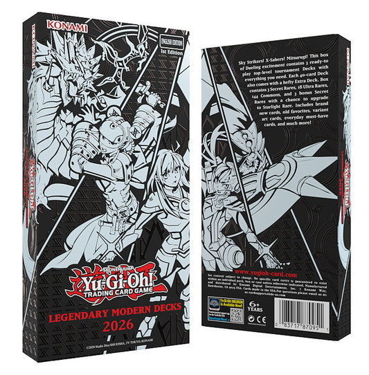 Yu-Gi-Oh: Legendary Modern Decks 2026 (3 Decks)