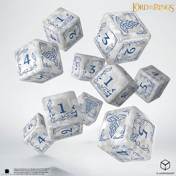 Lord of the Rings 10xD6 Rivendell Dice Set