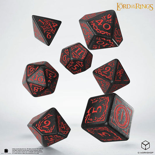 7-Die Set: The Lord of the Rings- Mordor Dice Set