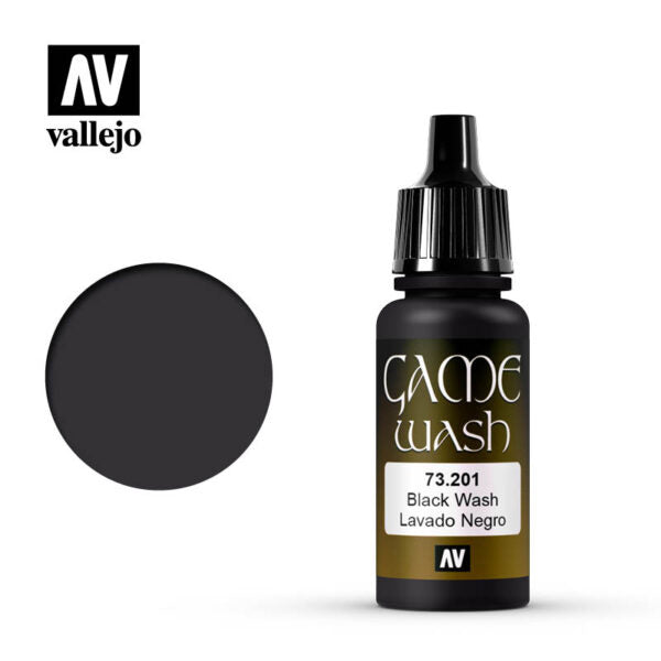 Vallejo Game Color: Wash - Black 18 ml.