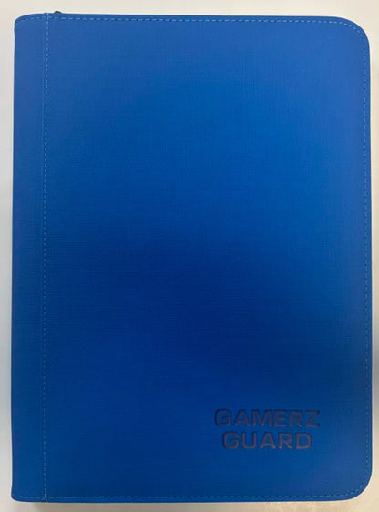 Blue 9-Pocket Zipper Binder