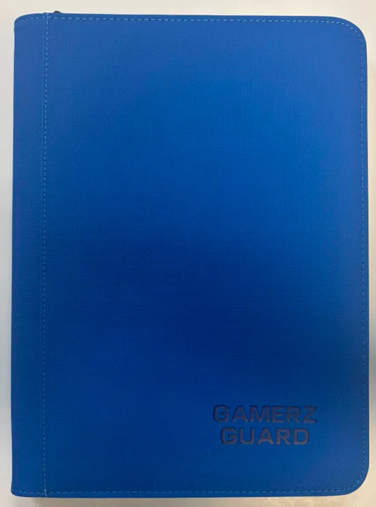 Blue 9-Pocket Zipper Binder