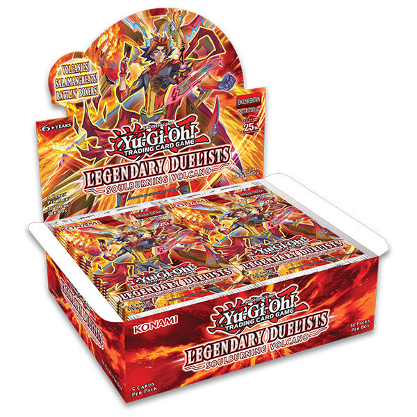 Yu-Gi-Oh: Legendary Duelists- Soulburning Volcano Booster Display