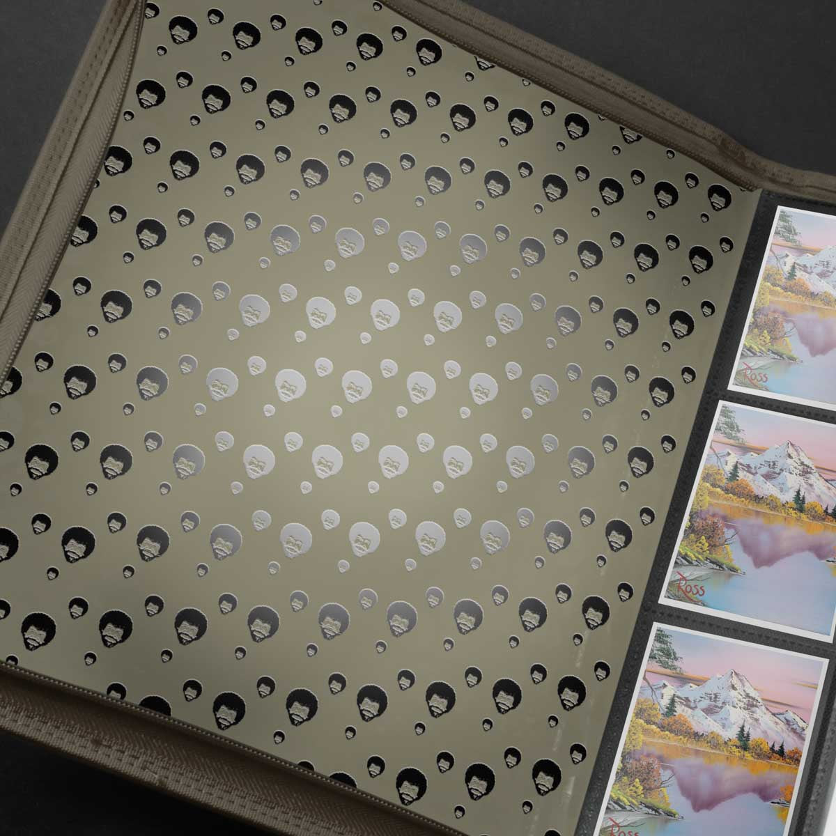 Binder: PRO 9-Pocket Zippered- Bob Ross Mighty Mountain Lake