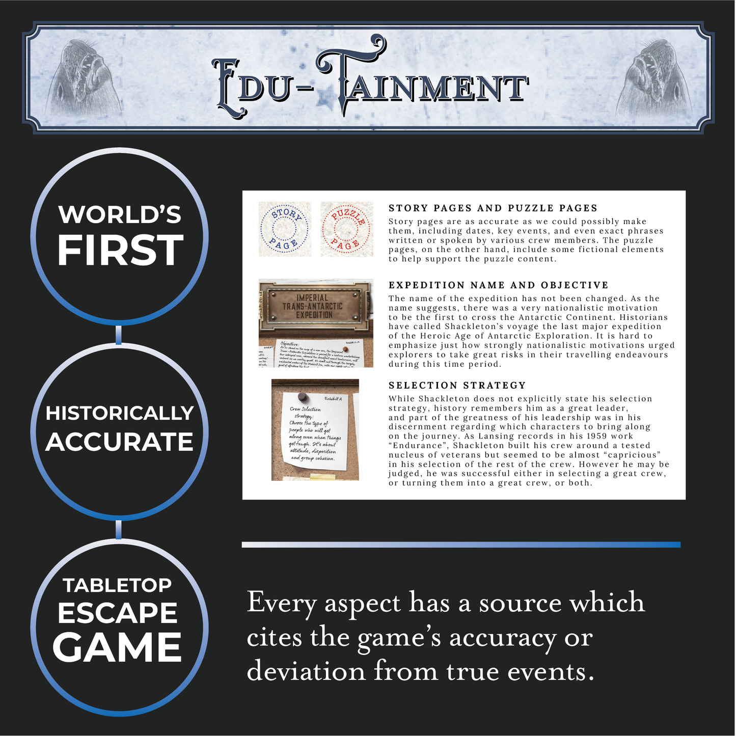 Shackleton (full series): Historic Fiction Escape Game