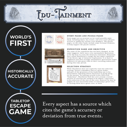 Shackleton (full series): Historic Fiction Escape Game