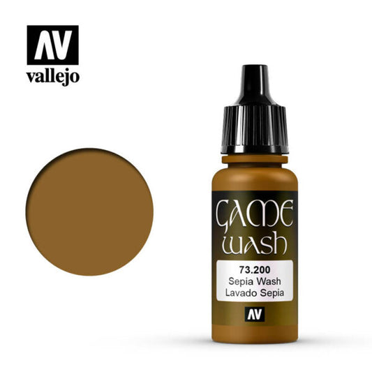 Vallejo Game Color: Wash - Sepia 18 ml.