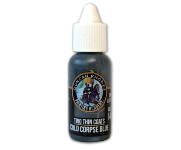 cold corpse blue - two thin coats