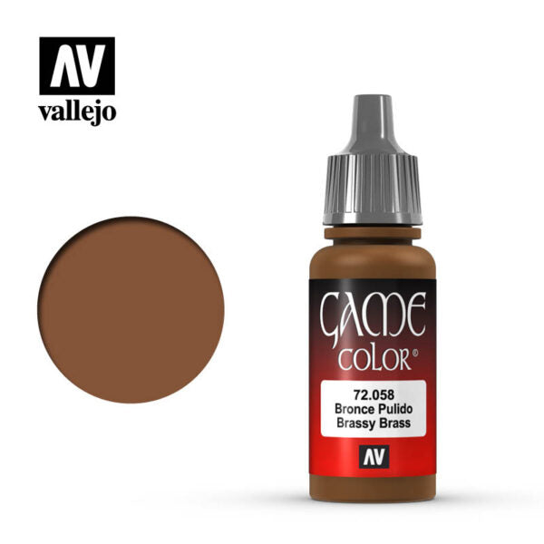 Vallejo Game Color: Metal - Brassy Brass 18 ml.