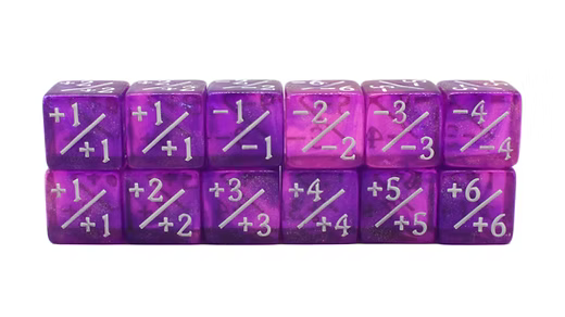 Old School Dice: +/- Counter Dice 12ct Set