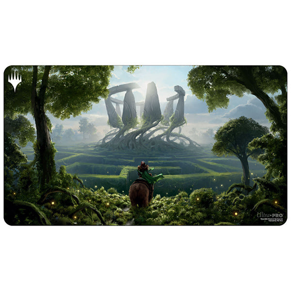 Playmat: MTG- Wilds of Eldraine- Virtue of Strength Green