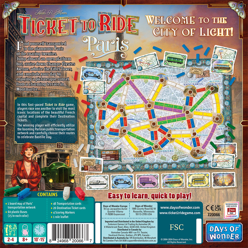 TICKET TO RIDE PARIS