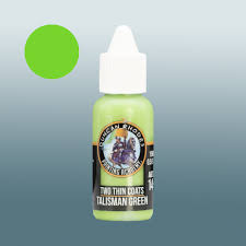 Talisman Green - two thin coats