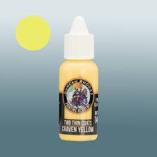 Craven Yellow - two thin coats