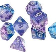 RPG Dice Set (7): Violet Betta