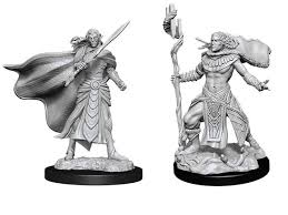 D&D Nolzur's Marvelous Miniatures: Elf Fighter & Elf Cleric