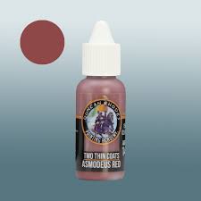 Asmodeus Red - two thin coats