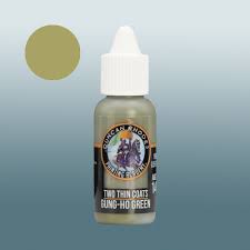 Gung-Ho Green - two thin coats
