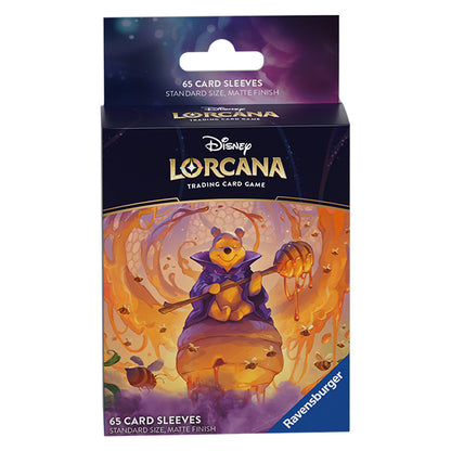 Card Sleeves: Disney Lorcana- Azurite Sea- Pooh, Hunny Wizard (65ct)