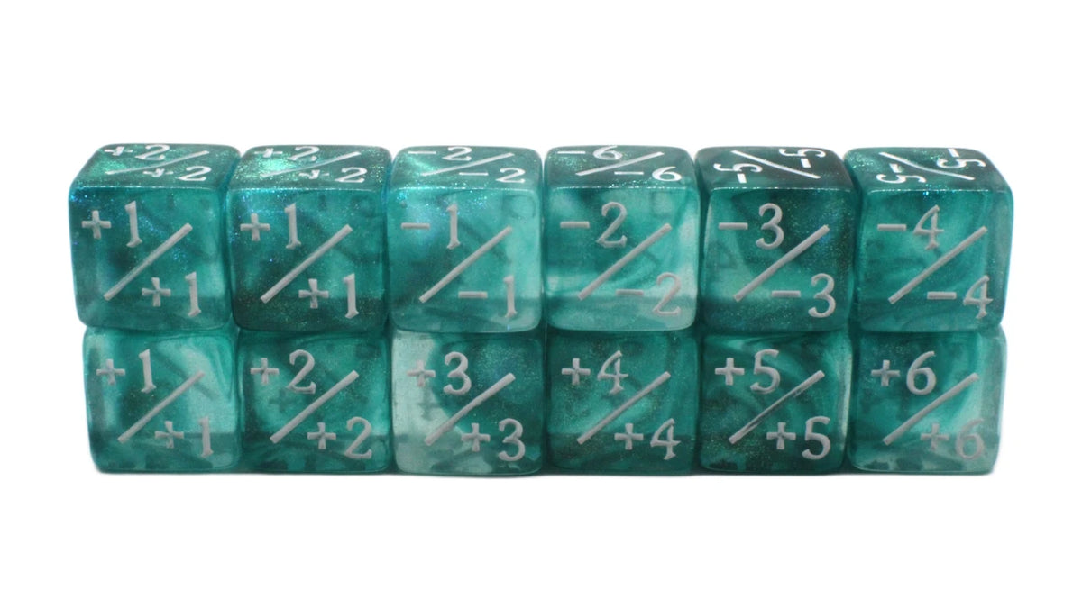 Old School Dice: +/- Counter Dice 12ct Set