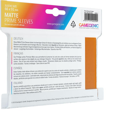 MATTE Prime Sleeves: Orange