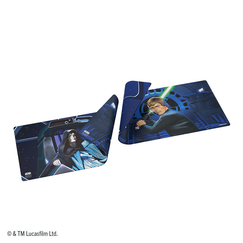 Star Wars: Unlimited Double-Sided Game Mat- Jedi Luke Skywalker & Emperor Palpatine
