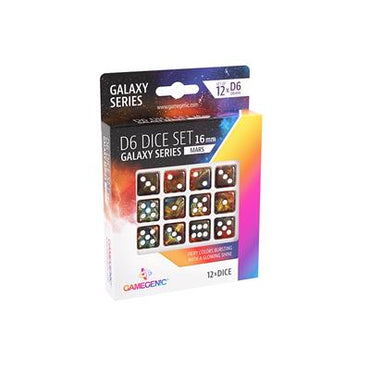 Galaxy Series - Mars - D6 Set 16mm (12pcs)