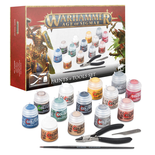 Warhammer Age of Sigmar: Paints + Tools set