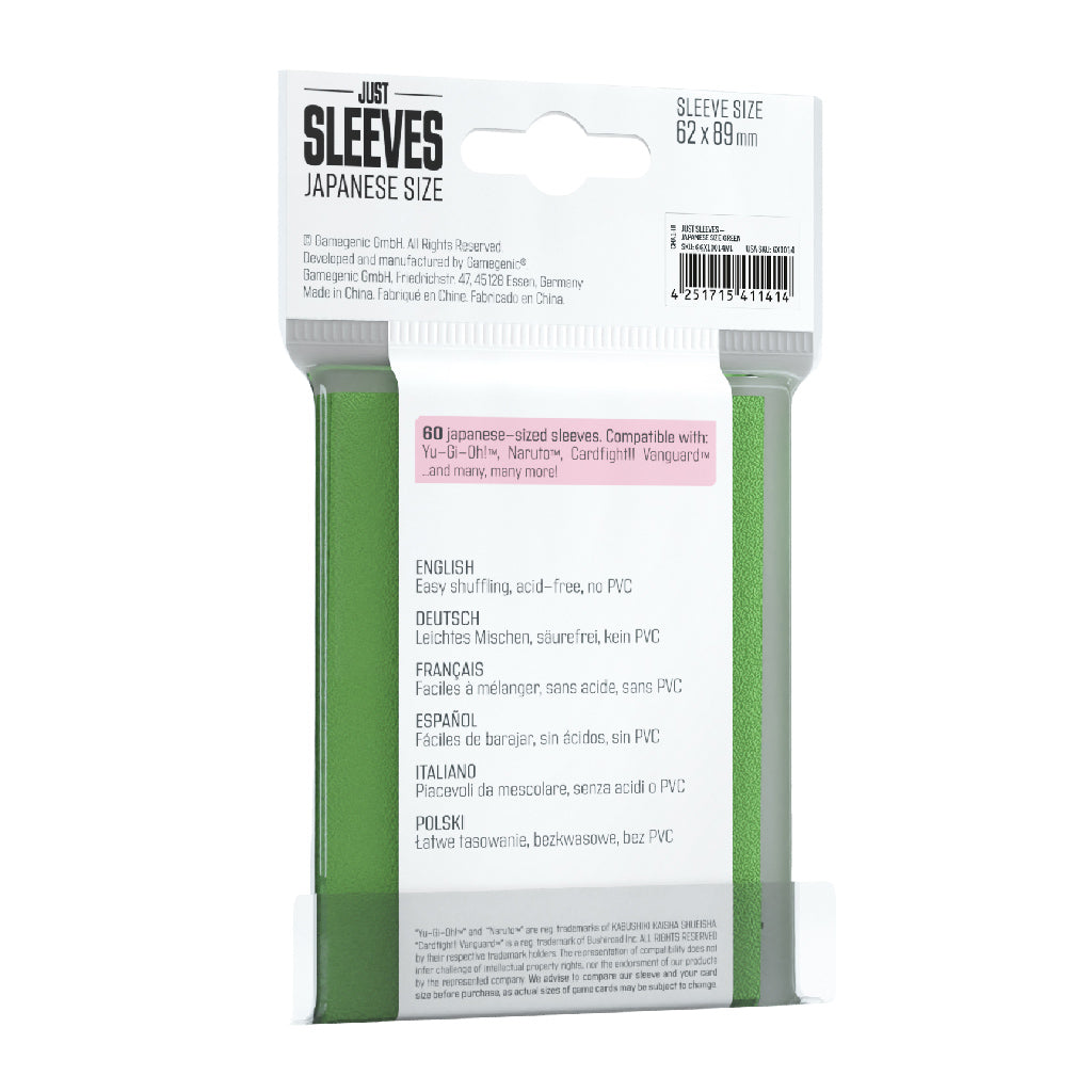 Just Sleeves - Japanese Size Green