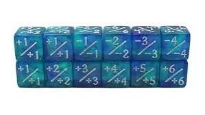 Old School Dice: +/- Counter Dice 12ct Set