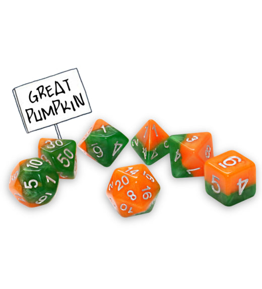 “Great Pumpkin” Halloween Halfsies Dice