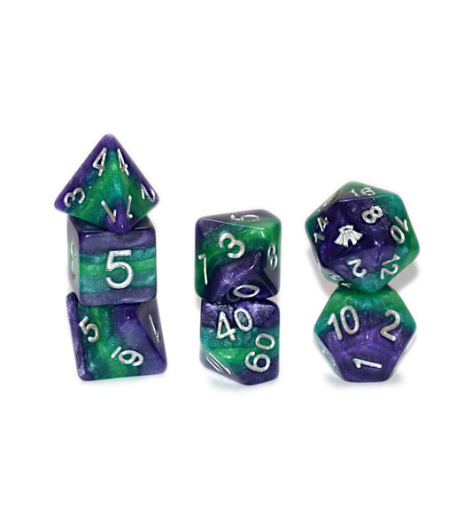 “CHAOS” Reality Shards Dice (7 Polyhedral Dice Set)