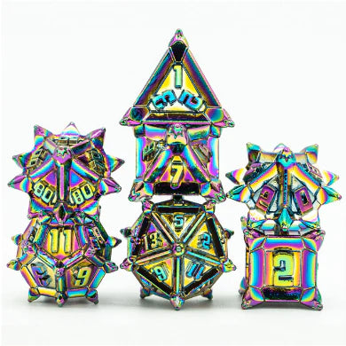 Mystic Flail - METAL RPG DICE SET