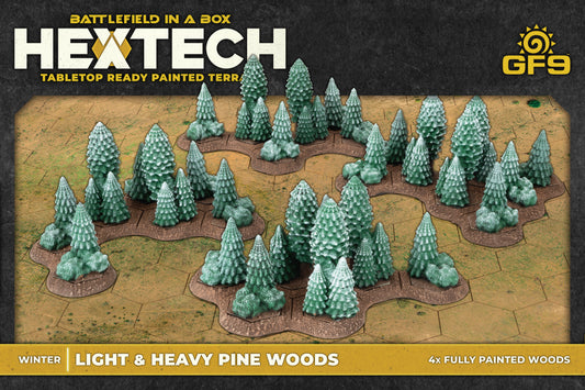 Battlefield in a Box:  HEXTECH LIGHT & HEAVY PINE WOODS (WINTER)