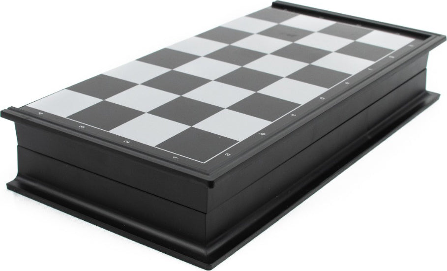 LPG Classics: Plastic Magnetic Travel Chess Set - 20 cm Foldable Board
